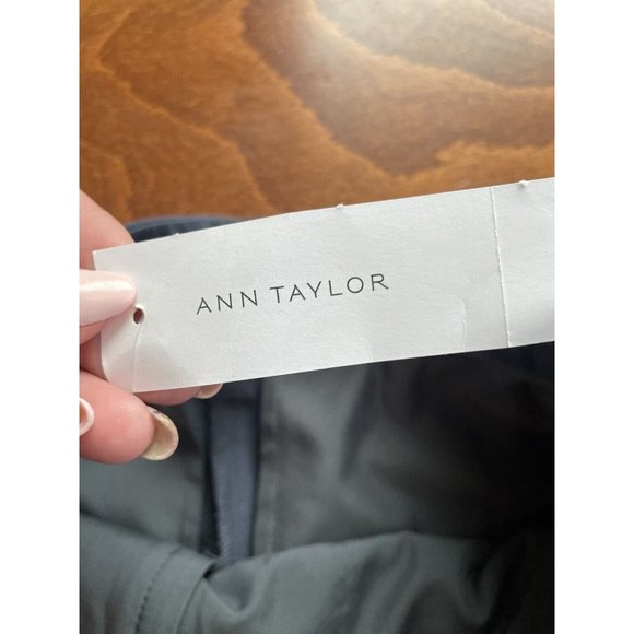 Ann Taylor ANN TAYLOR The Belted Boot Pant In Iron Gray Solid 4 NWT - Picture 6 of 10